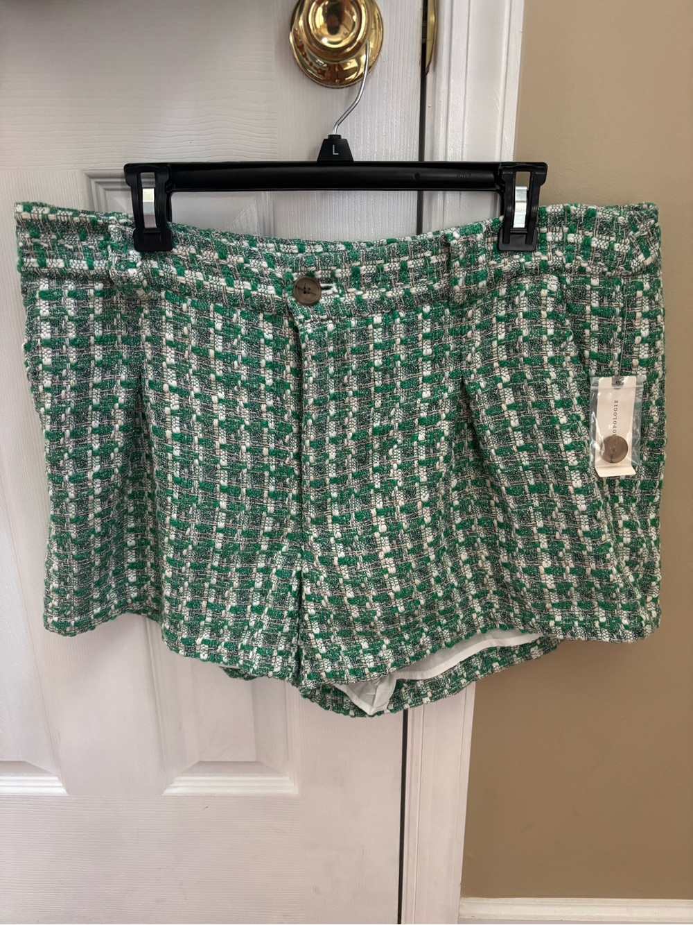 Anthropologie Maeve Tweed Relaxed Shacket Shirt w/ Shorts, Size 14, NWT SEE NOTE - Picture 6 of 11